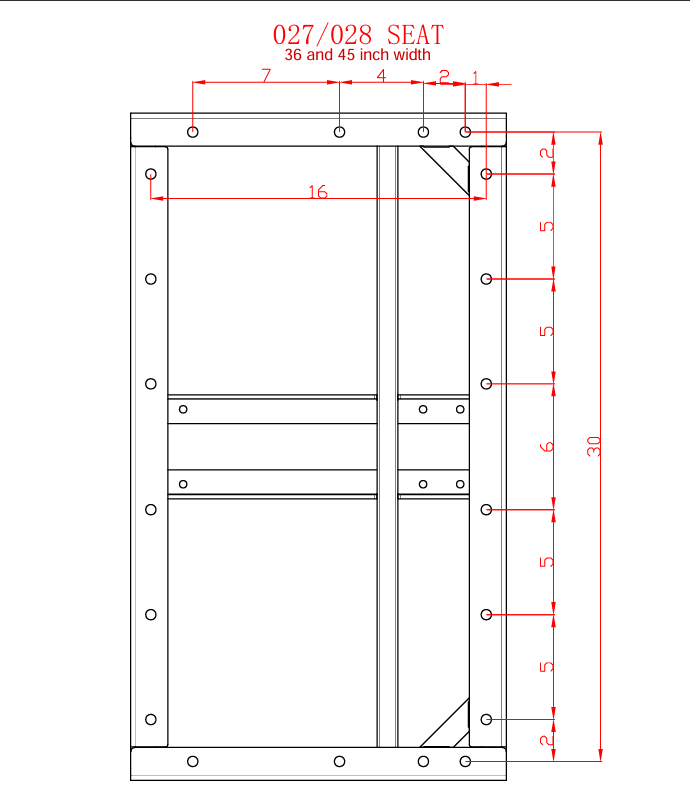 Cama doble reclinable de 36 pulgadas de ancho