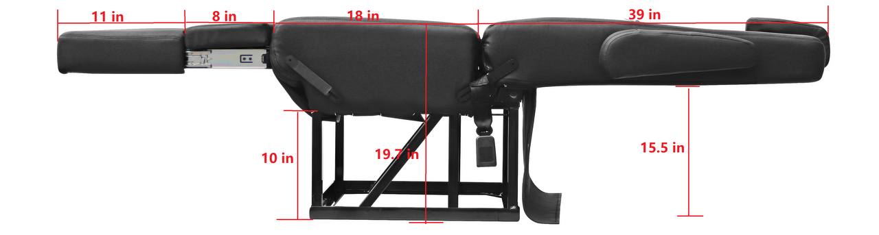 Cama individual reclinable de 19 pulgadas de ancho
