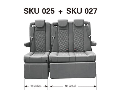 Double Reclining Seat Bed 36 Inch Width