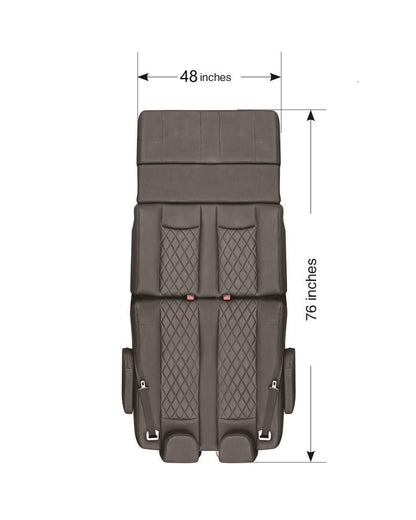 Double Reclining Seat Bed 48 Inch Width