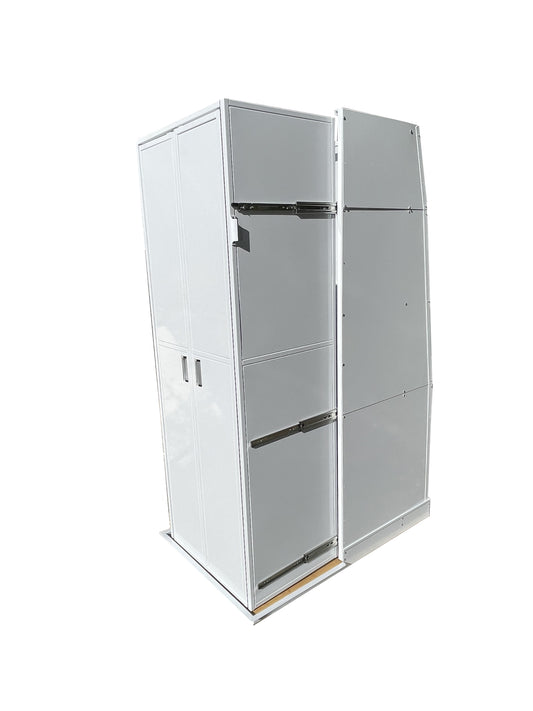 Cabine de douche pliante en aluminium pour fourgonnettes Sprinter