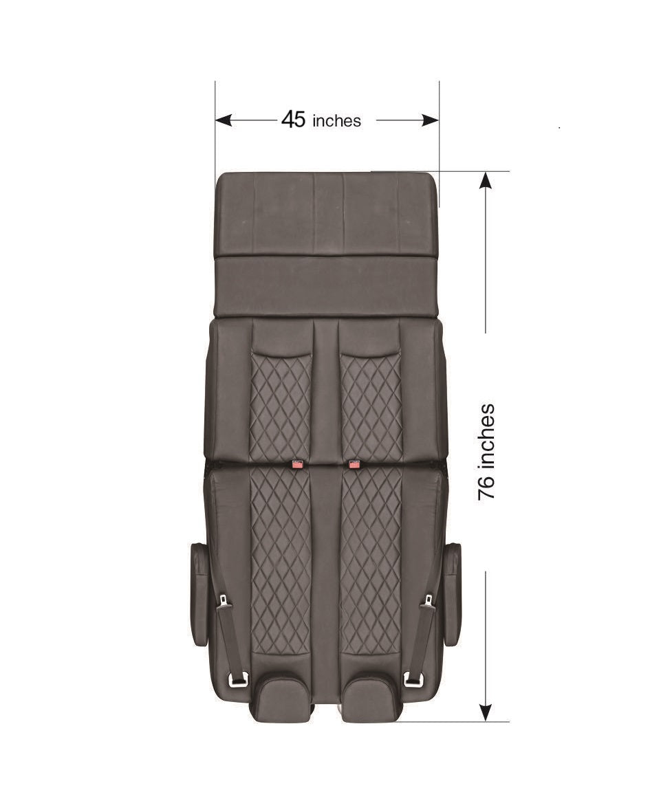 Double Reclining Seat Bed 45 Inch Width