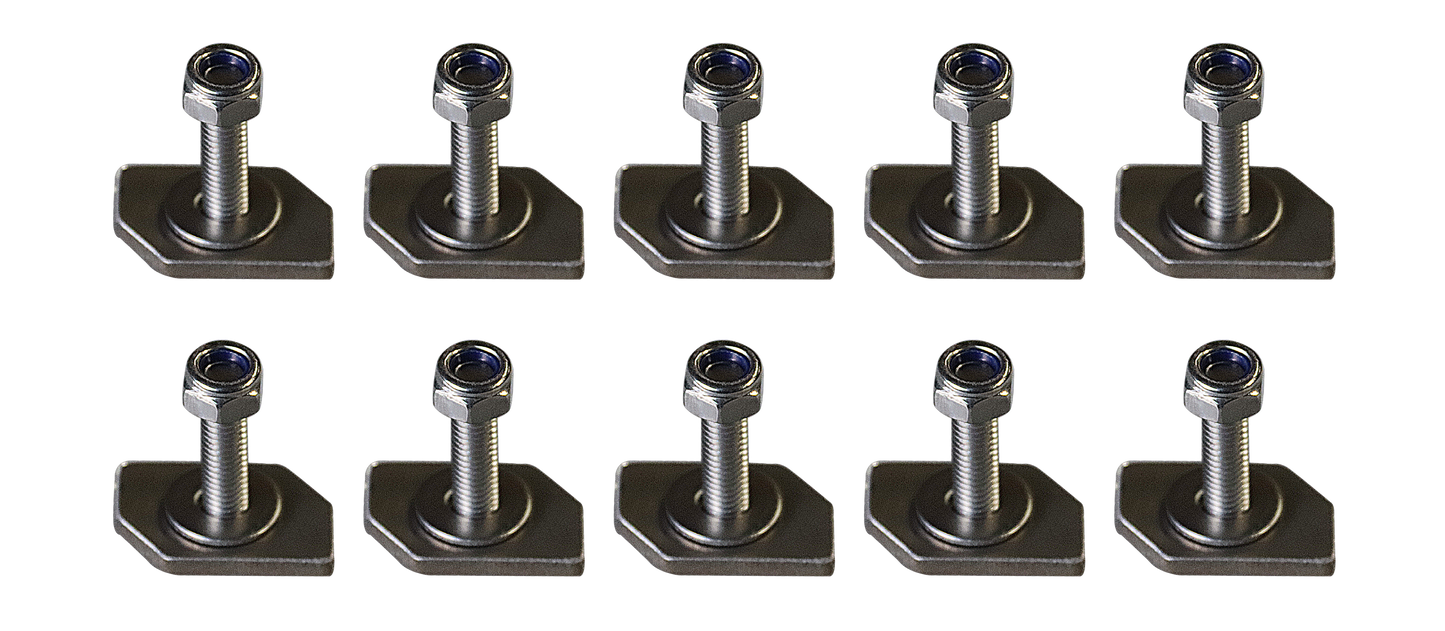 Universal Roof Rail Single Mount Stainless Bolts (10 pcs)