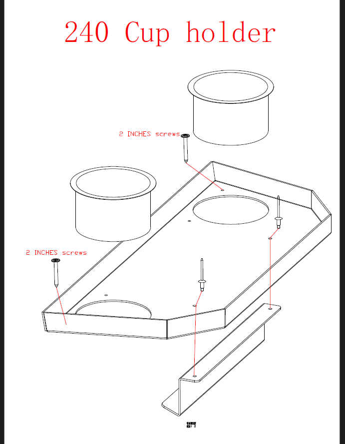 Sprinter Cup Holder Table