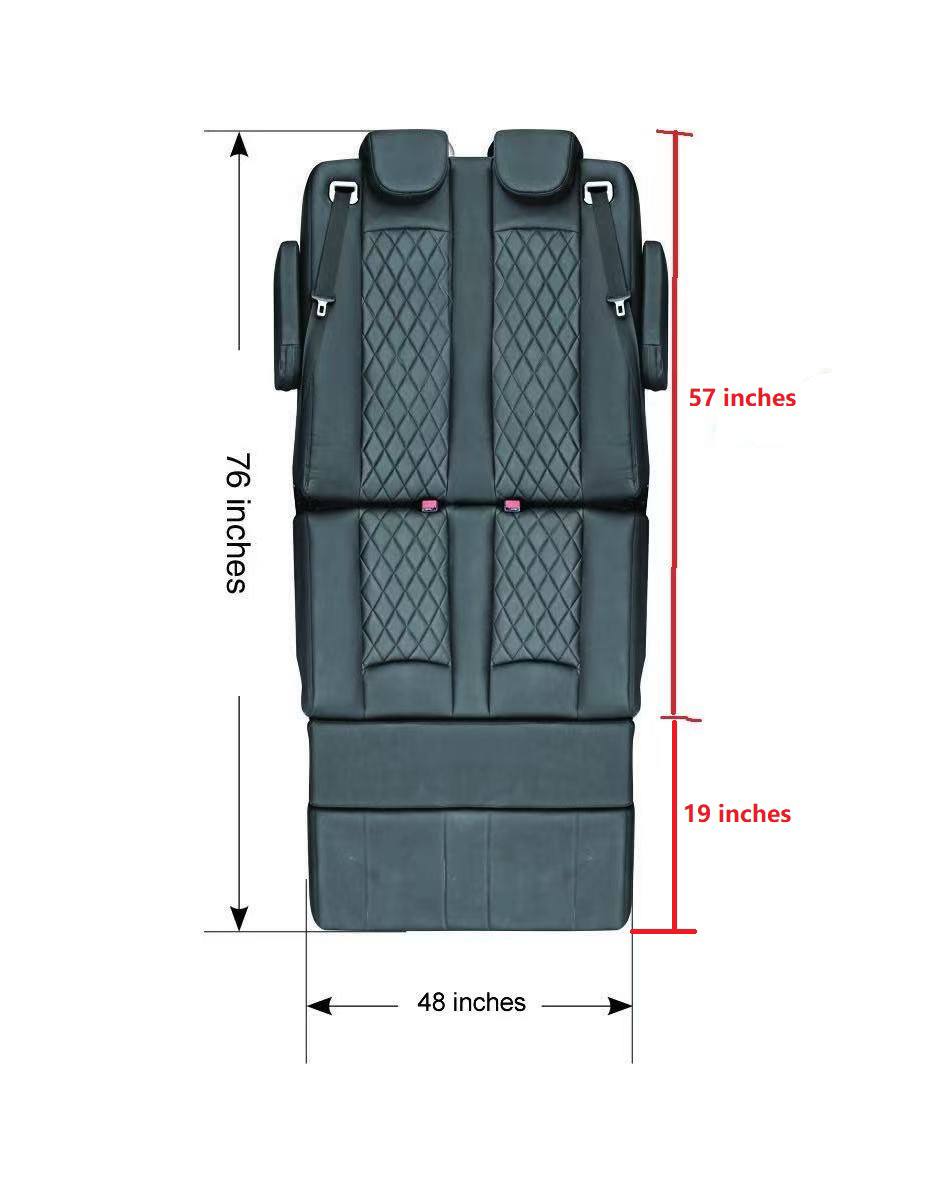 Double Reclining Seat Bed 48 Inch Width