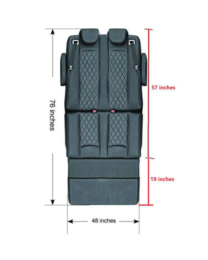 Double Reclining Seat Bed 48 Inch Width