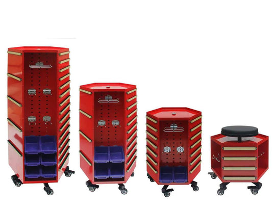 Koolands 360-Degree Rotating Hexagonal Mobile Tool Organizer