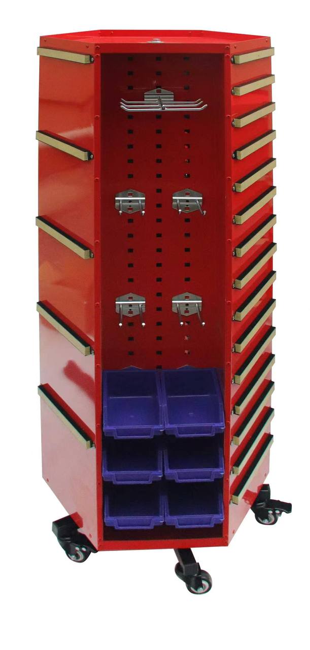 Koolands 360-Degree Rotating Hexagonal Mobile Tool Organizer