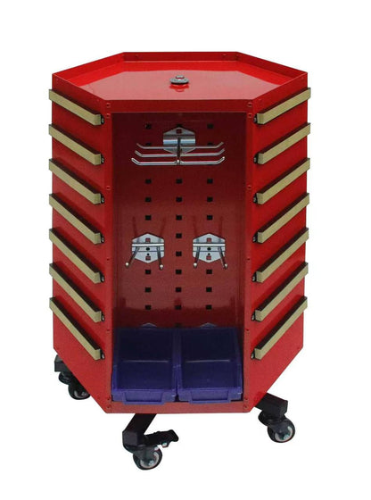 Koolands 360-Degree Rotating Hexagonal Mobile Tool Organizer