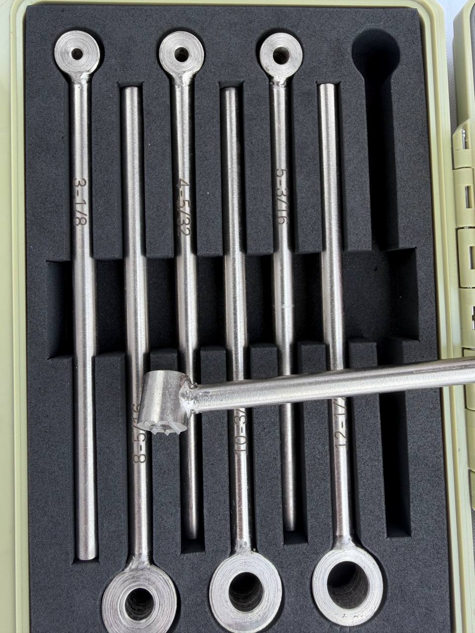 7-Piece Low-Clearance Rivet Nut Setter Kit, M3-M12 (1/8in-1/2in), Power tool, air tool, wrench, ratchet, sockets