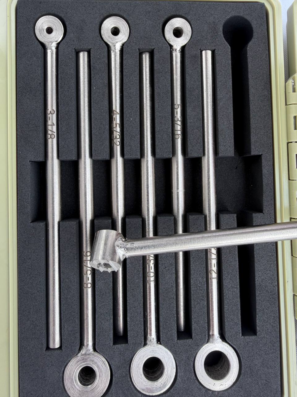 7-Piece Low-Clearance Rivet Nut Setter Kit, M3-M12 (1/8in-1/2in), Power tool, air tool, wrench, ratchet, sockets