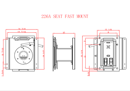 Captains Seat Swivel Base with Quick Release