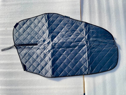 Pair of quilted front window covers for 2014-2025 Ford Transit vans